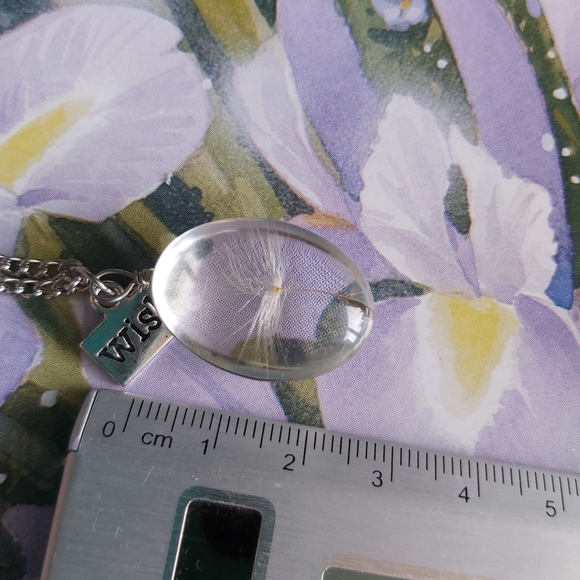Wish / Dandalion Flowers Necklace - Picture 4 of 5